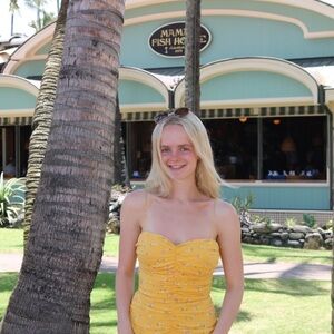 Yellow Floral Dress